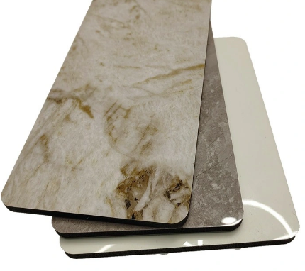 Bamboo Charcoal Wood Marbling Plate