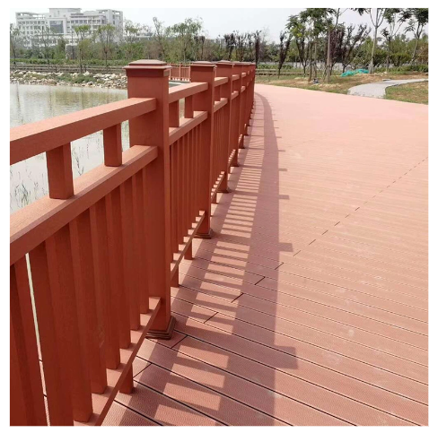 Colorful And Durable Wood Plastic Guardrail