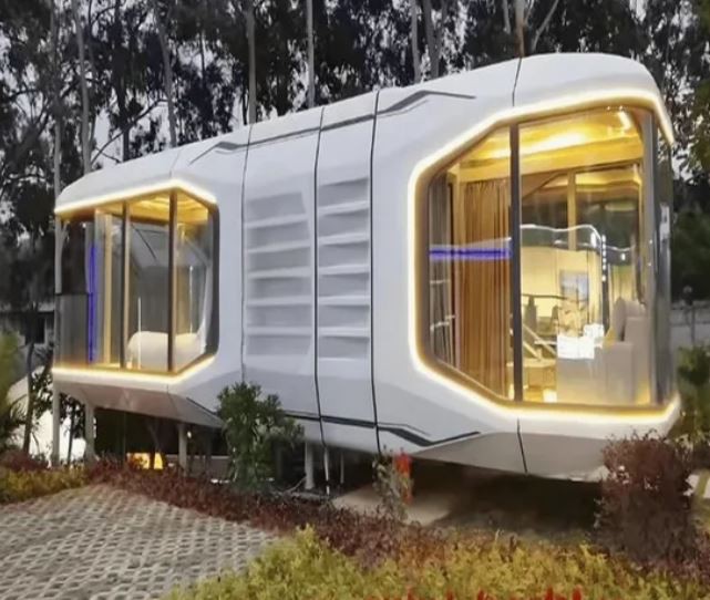 Compact Space Capsule House