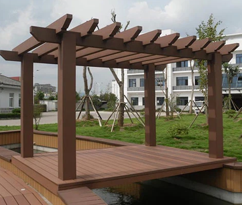 Durable Wood Plastic Flower Pergola