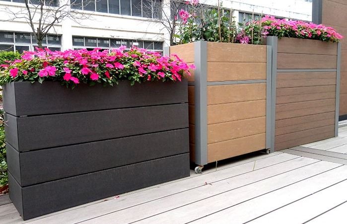 Hot Selling Wood Plastic Flower Boxes