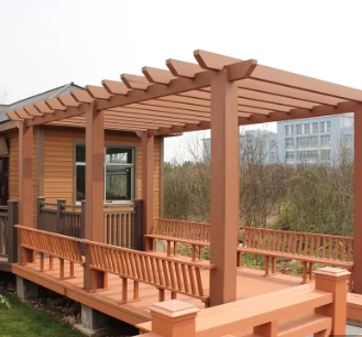 Landscape Wood Plastic Pergola