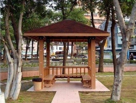 Leisure Wood Plastic Pavilion