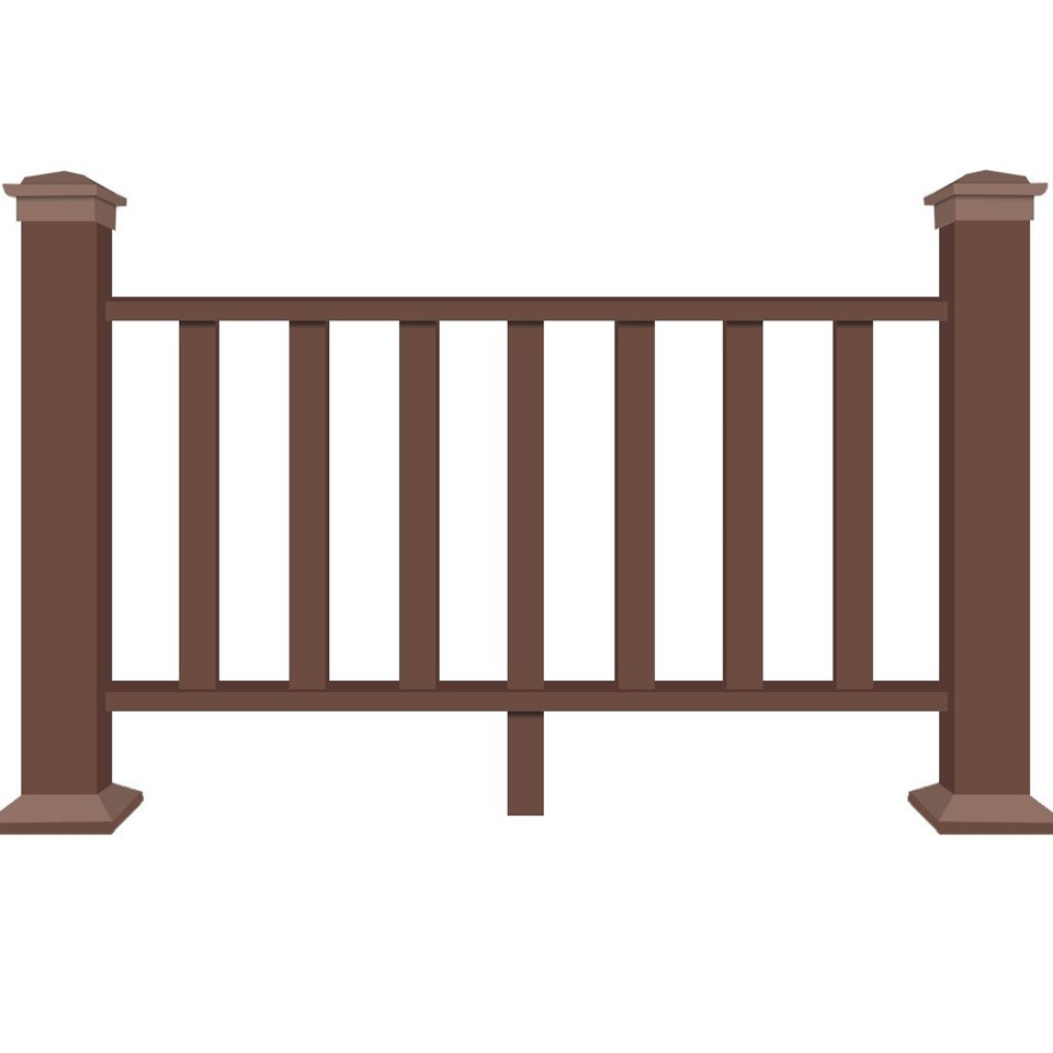 PE Outdoor Anti-corrosion Second Generation Plastic Wood Railing