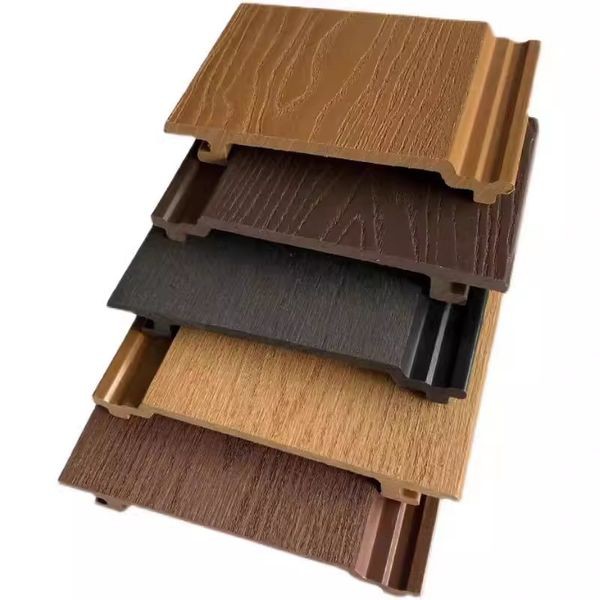PE Wood-plastic Exterior Wall Wood Grain Hanging Board