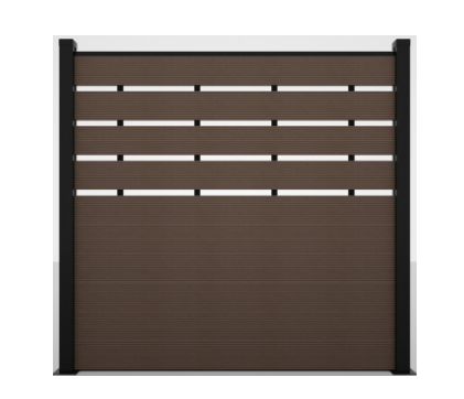 Plastic Wood Fence Panels