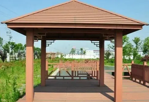 Quadrangular Wood-plastic Pergola