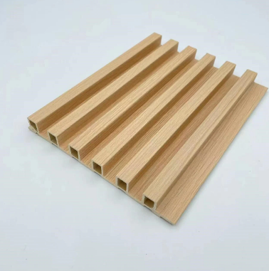 Wood Plastic Six Track Grid Wall Panel