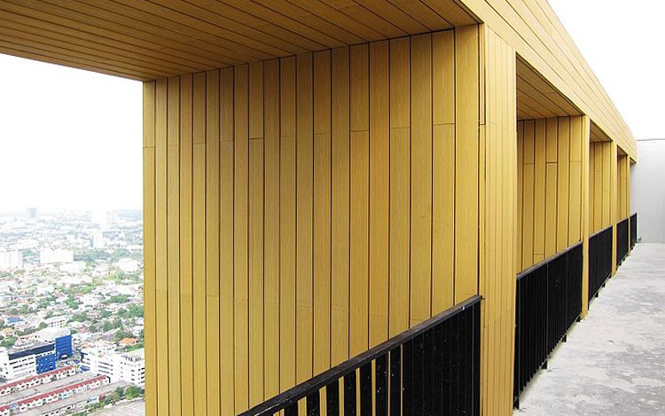 WPC Wall Panel On Commercial Buildings